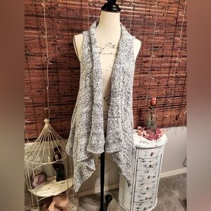 RXB Gray Open Front Cardigan Sweater